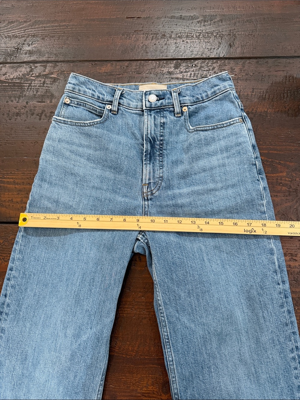 Everlane The Way High Jean High Rise Straight Medium Wash Denim 27 Regular - Picture 12 of 15